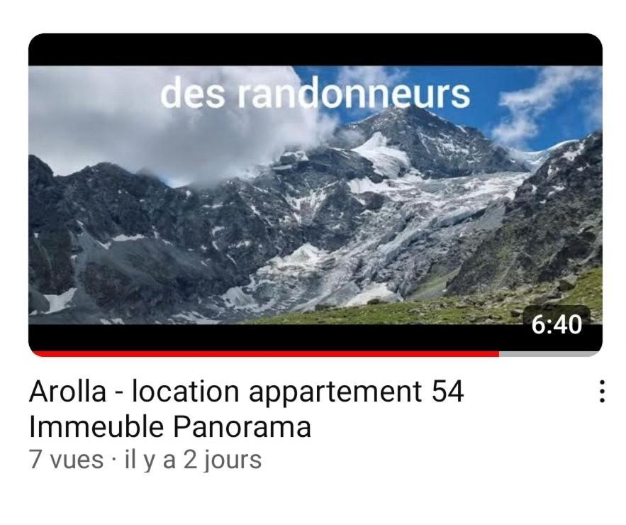 Le Panorama - Appartement 54 A Arolla Face Aux Montagnes A 150M Des Pistes เอโวแล็น ภายนอก รูปภาพ